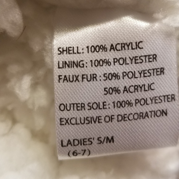 High Sierra Fur Knit Slipper Socks Size: 6-7 - Picture 5 of 6